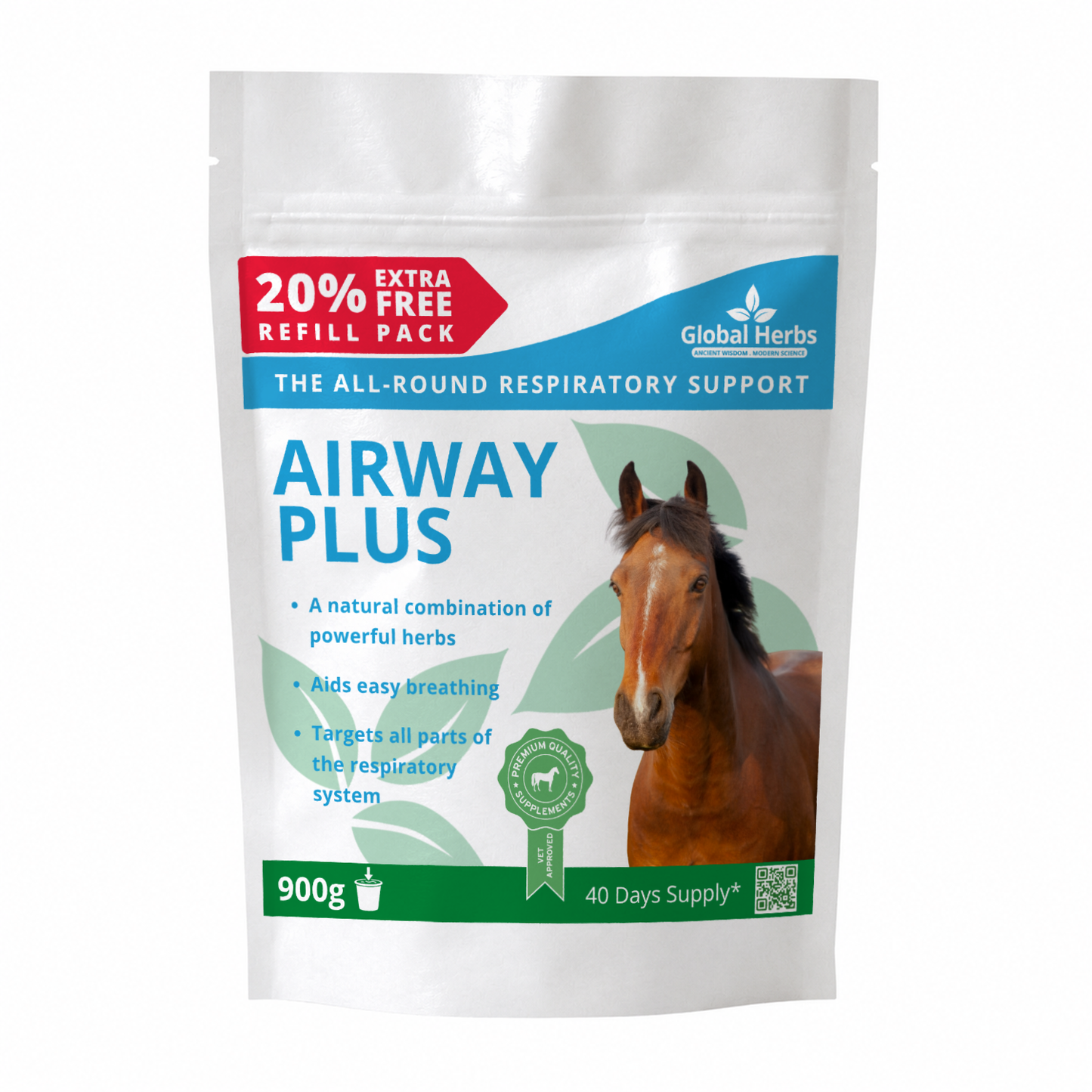 Airway Plus Powder Refill Pouch 750g - Global Herbs