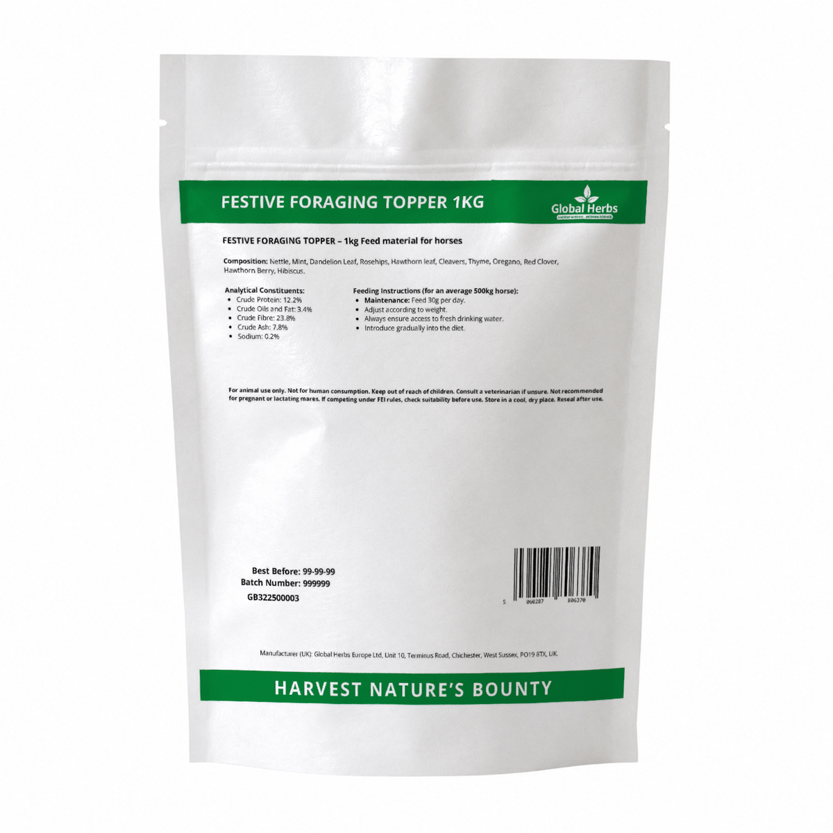 Festive Foraging Topper 1kg - Global Herbs