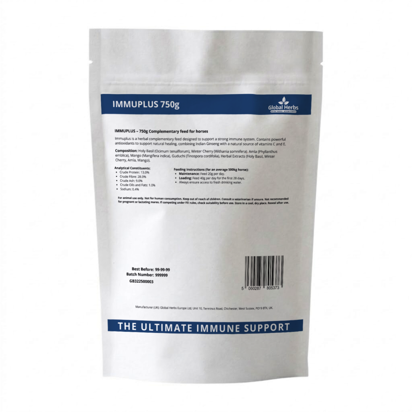 Immuplus Refill Pouch 750g - Global Herbs