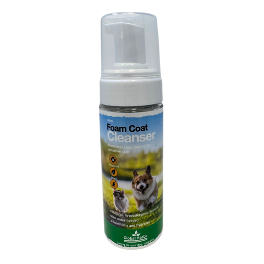 Foam Coat Cleanser 140ml - Global Herbs  - Canine